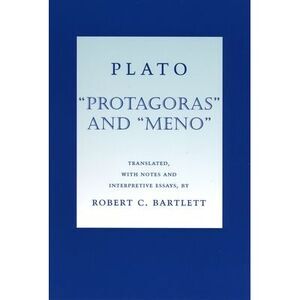 Plato "Protagoras" and "Meno" -- Plato